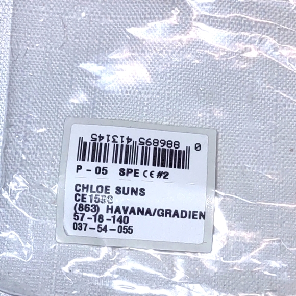 Chloé Poppy 57mm Diamond Shape Sunglasses-Blue Havana - Picture 10 of 13